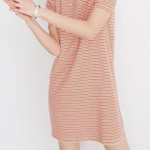 Madewell Swingy Tee Dress in Stripe Size Large